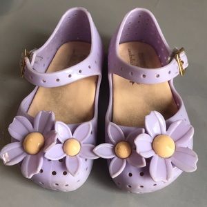 Adorable purple mini melissa shoes!!!